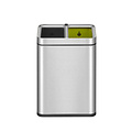 EKO Poubelle EKO Laguna Slim Open top 2x 10L inox