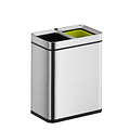 EKO Poubelle EKO Laguna Slim Open top 2x 10L inox