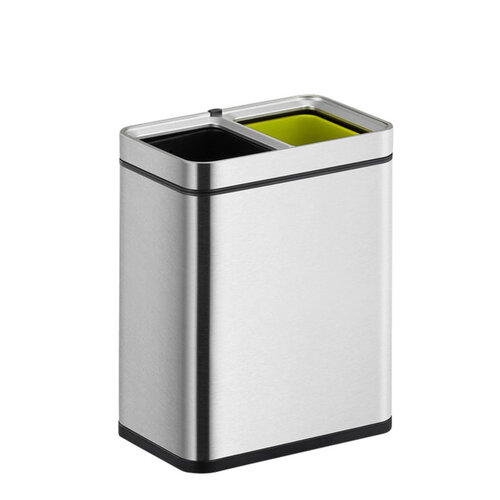 EKO Poubelle EKO Laguna Slim Open top 2x 10L inox