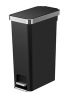 EKO Poubelle à pédale EKO Hana Slim 40L noir