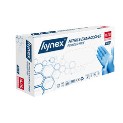 Handschoen Hynex XL nitril 100 stuks blauw