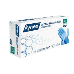 Handschoen Hynex S nitril 100 stuks blauw