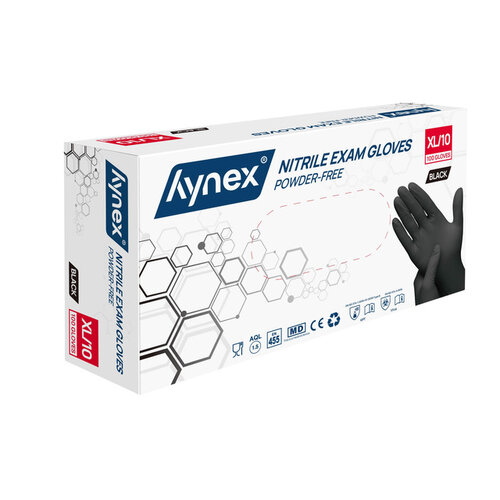 Hynex Handschoen Hynex XL nitril 100 stuks zwart