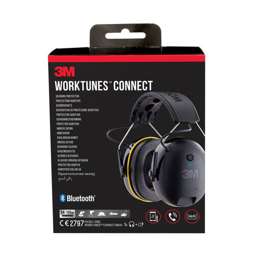 3M Casque 3M Worktunes réduction bruit max 31dB Bluetooth tec