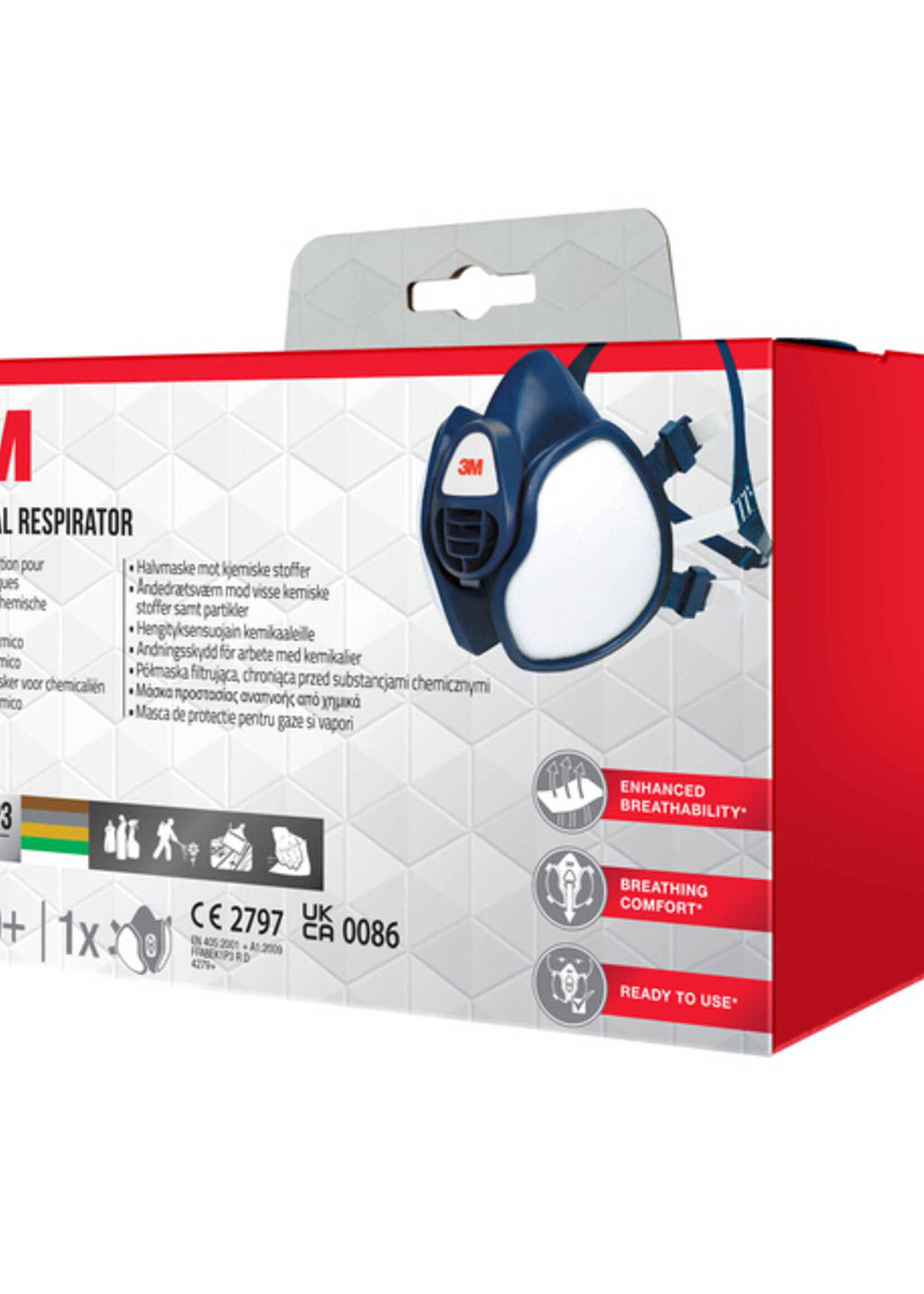 3M Masque de protection 3M produits chimiques filtres FFABEK1 P3 D