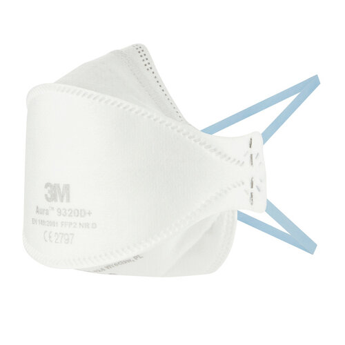 3M Masque anti-poussière 3M Aura FFP2 KN95 sans soupape 3 pièces