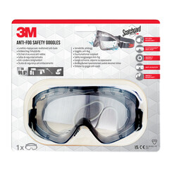Lunette-masque 3M Anti-fog Safety résistant aux rayures