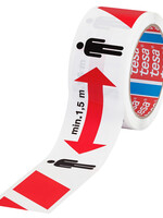 Tesa Vloermarkeringstape Tesa 58263 50mmx50m houd afstand