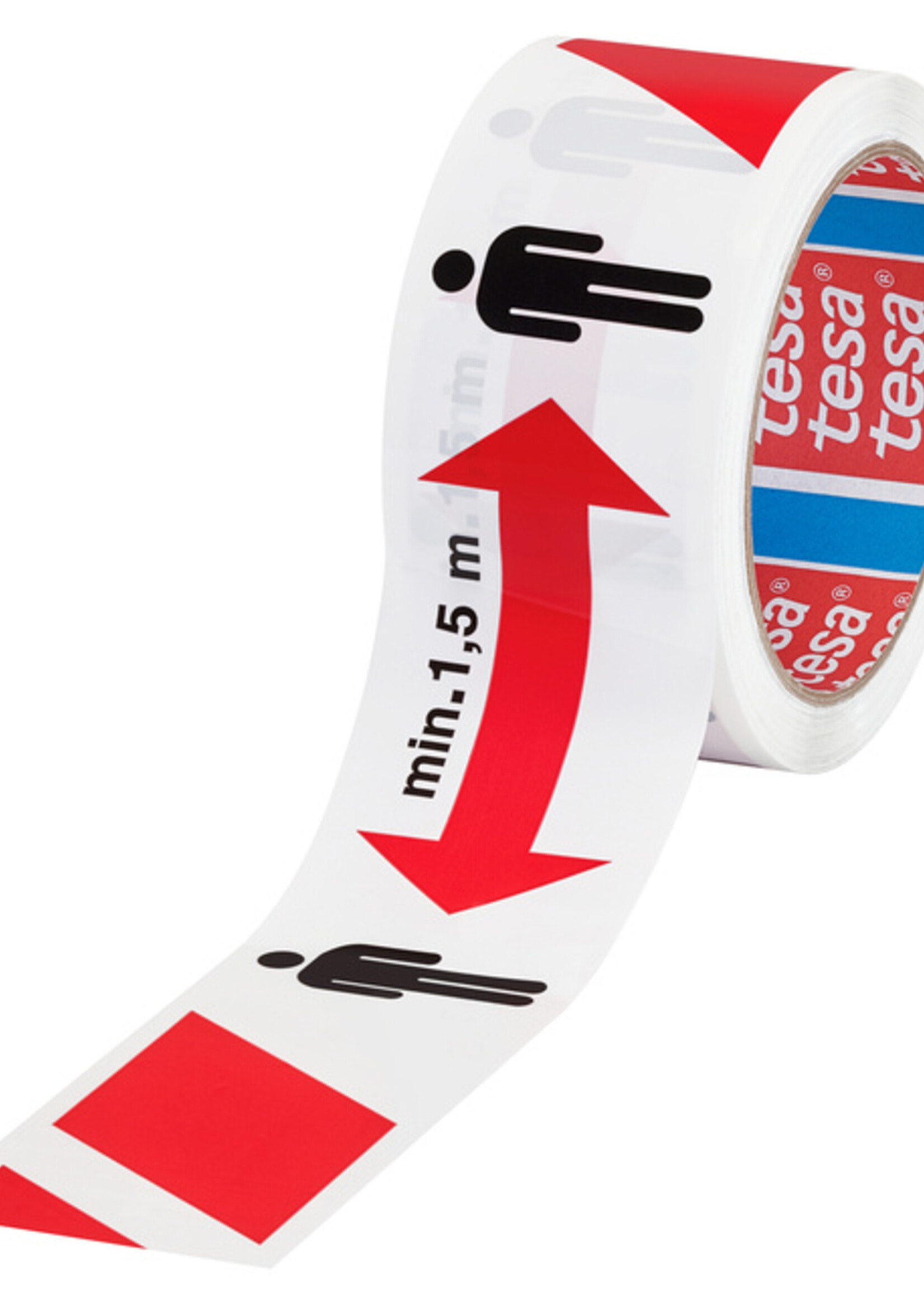 Tesa Ruban de marquage sol Tesa 58263 50mmx50m Distanciation sociale