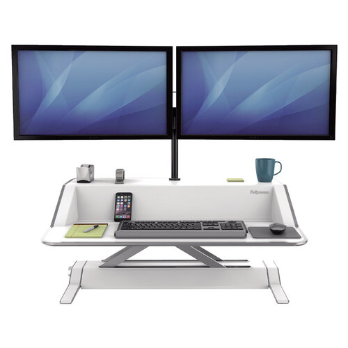 Fellowes Plate-forme Assis-Debout Fellowes Lotus blanc