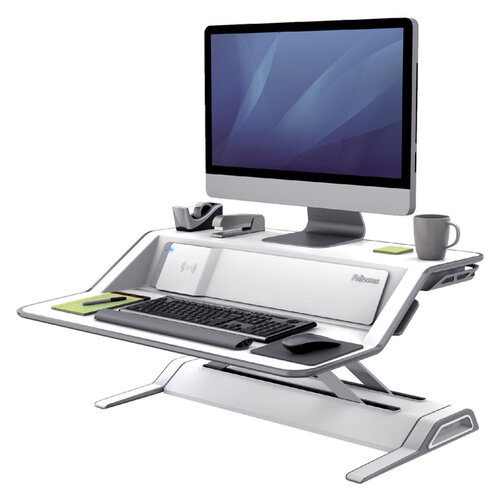 Fellowes Plate-forme Assis-Debout Fellowes Lotus DX blanc