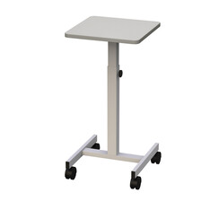 Table d'appoint mobile MAUL 38x38cm hauteur 64-100cm pour 20kg avec frein