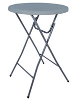 Table haute BRASQ 80cm gris