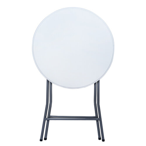 Table haute BRASQ 80cm blanc