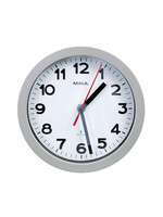 MAUL Horloge murale MAULstep RC Ø20x5cm plastique argent/blanc