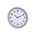 MAUL Horloge murale MAULrun Radio-piloté Ø25x5cm plastique argent/blanc