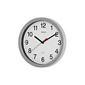 MAUL Horloge murale MAULrun Radio-piloté Ø25x5cm plastique argent/blanc