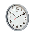 MAUL Horloge murale MAULstep Quartz Ø40x5cm plastique Argent/blanc silencieuse