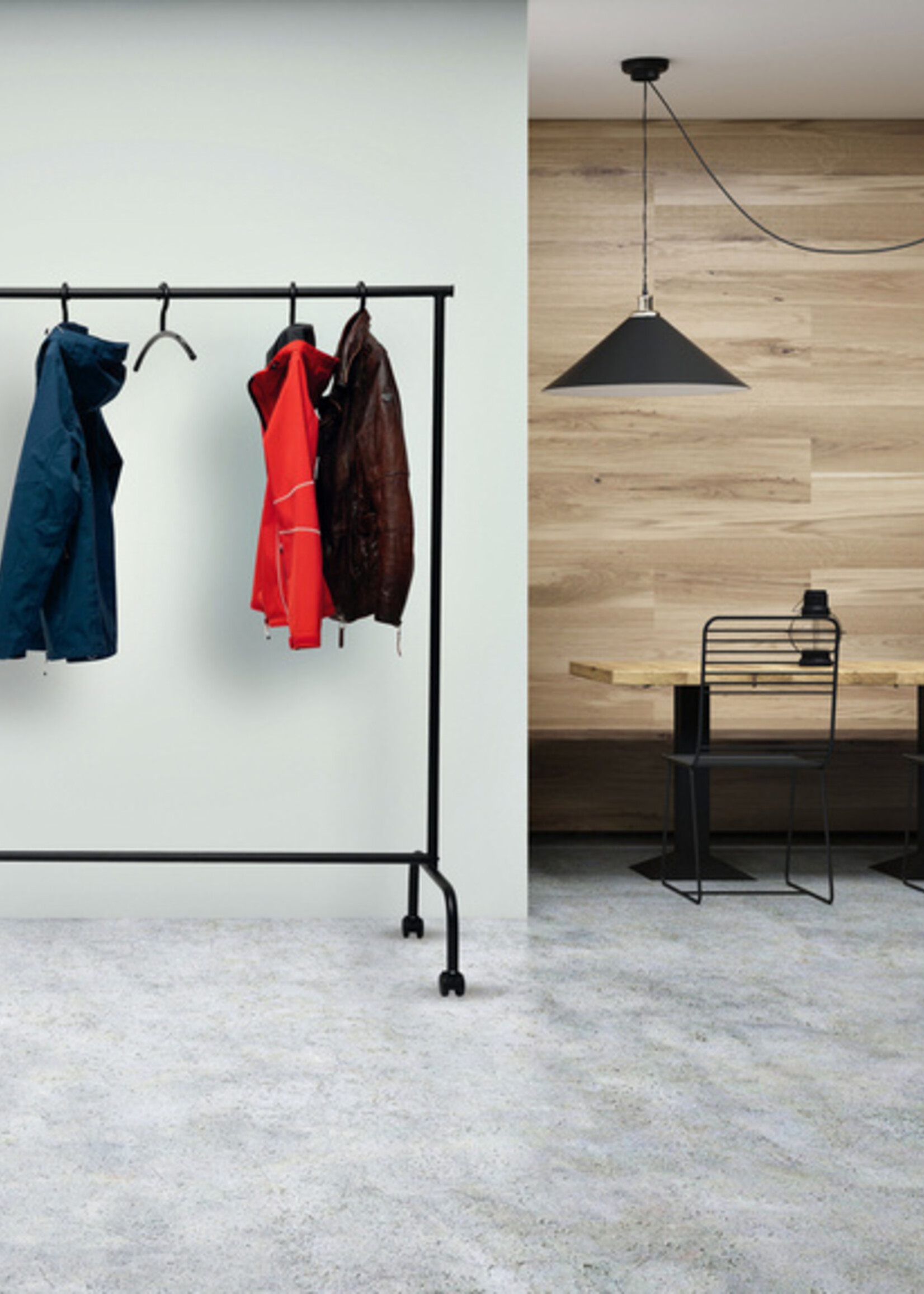 MAUL Garderoberek MAUL Limbo 156x126(tot 220)x50cm mobiel (zijarmen)