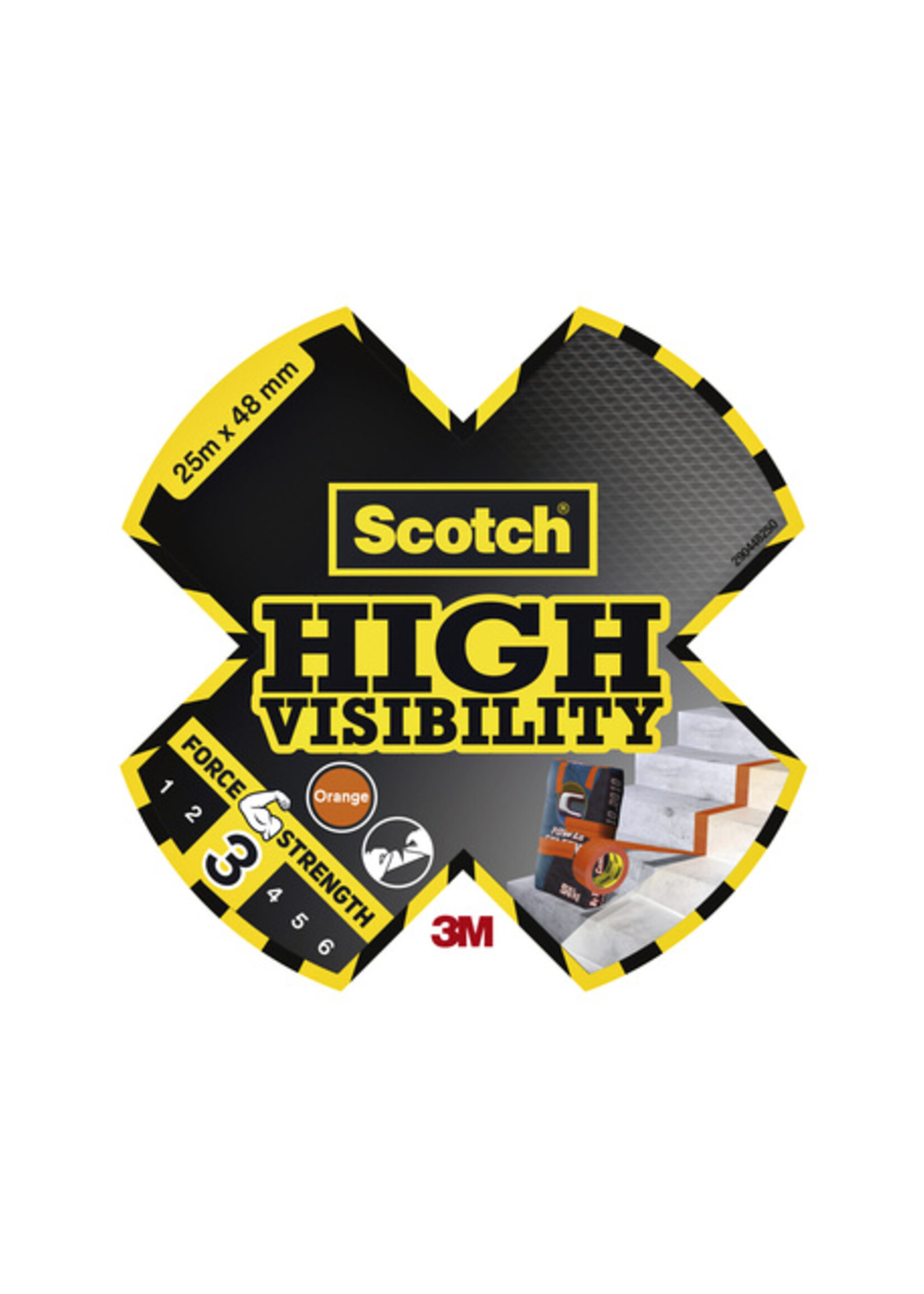 Scotch Plakband Scotch high visibility 48mmx25m oranje