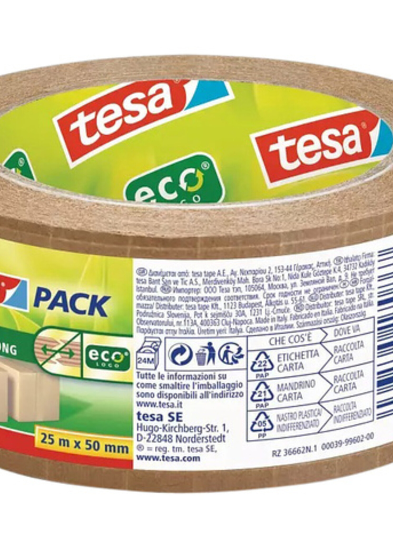 Tesa Ruban d'emballage Tesa 56000 Eco Paper Ultra Strong 50mmx25m