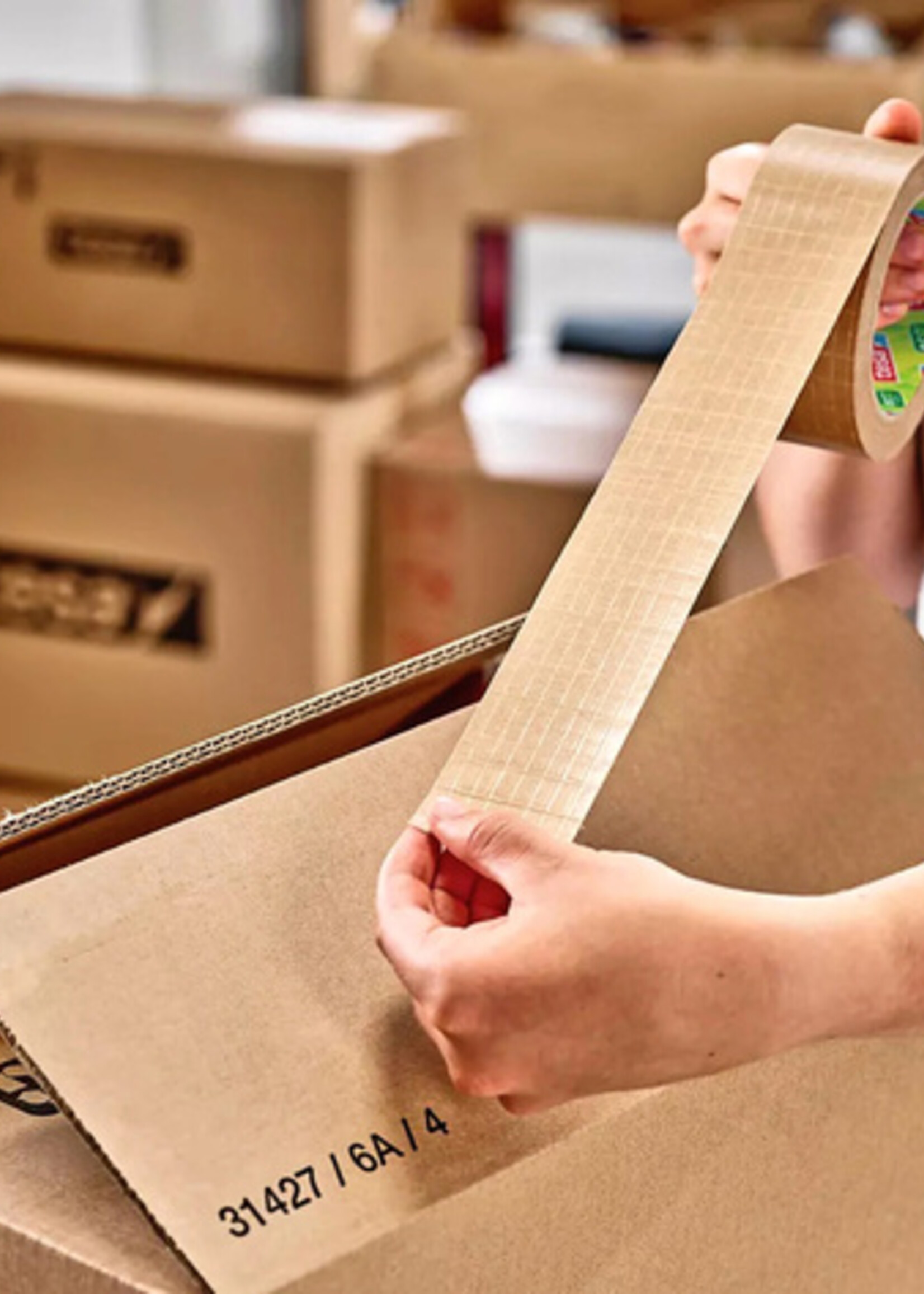 Tesa Ruban d'emballage Tesa 56000 Eco Paper Ultra Strong 50mmx25m