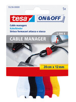 Tesa Manager cables Tesa On & Off 55236 12mmx20cm assorti