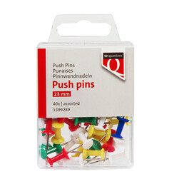 Push pins quantore 40 stuks assorti