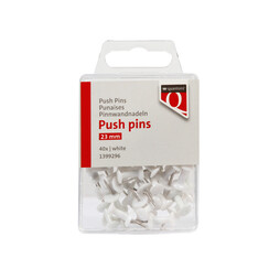 Epingle Push pins Quantore blanc 40 pièces