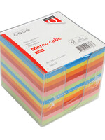 Quantore Cube mémos Quantore 90x90mm transparent assorti