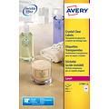 Avery Etiket Avery L7780-25 rond 40mm transparant 600stuks