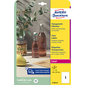 Avery Zweckform Etiquette Avery Zweckform L7784-25 210x297mm transparent 25 pièces