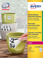 Avery Etiquette Avery L4773REV-20 63,5x33,9mm blanc 480 pièces