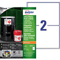 Avery Etiquette Avery B3655-50 148x210mm polyéthylène blanc 100 pièces