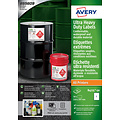 Avery Etiket Avery B4775-50 210x297mm polyethyleen wit 50stuks