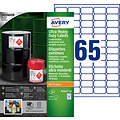 Avery Etiquette Avery B7651-50 38x21mm polyéthylène blanc 3250 pièces