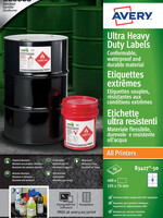 Avery Etiket Avery B3427-50 105x74mm polyethyleen wit 400stuks