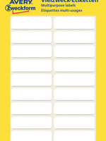 Avery Zweckform Etiket Avery Zweckform 3044 32x10mm wit 132stuks