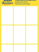 Avery Zweckform Etiket Avery Zweckform 3045 38x24mm wit 63stuks