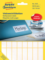 Avery Zweckform Etiket Avery Zweckform 3323 38x14mm wit 928stuk