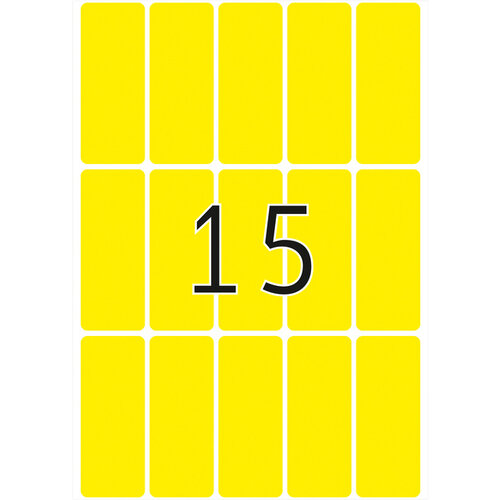 HERMA Etiquette HERMA 2411 20x50mm jaune 480 pièces