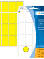 HERMA Etiquette HERMA 2451 25x40mm jaune 512 pièces