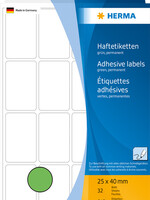 HERMA Etiquette HERMA 2455 25x40mm vert 512 pièces