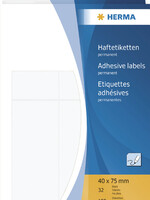 HERMA Etiquette HERMA 2590 40x75mm blanc 192 pièces