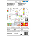 HERMA Etiket HERMA 2491 52x82mm geel 128stuks
