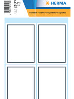 HERMA Etiquette cahier HERMA 5713 40x55mm cadre gris 24 pièces