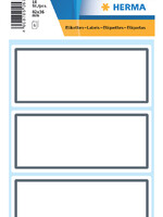 HERMA Etiquette cahier HERMA 5711 82x36mm cadre gris 18 pièces