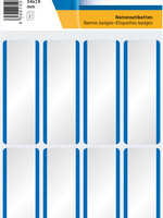 HERMA Etiquette HERMA 1903 54x19mm soie blanc/bleu 16 pièces