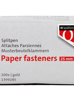 Quantore Splitpen Quantore 25mm 100 stuks goud