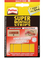 Pattex Supermontagestrip Pattex 2kg verwijderbaar 10stuks